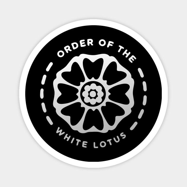 order of white lotus Magnet by The Tee Tree